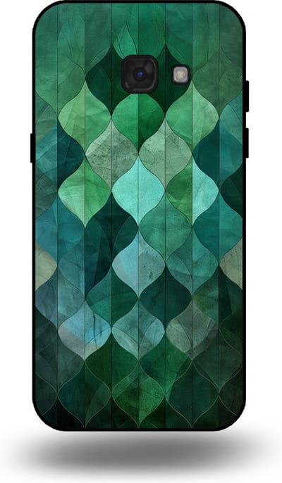 Smartphonica Telefoonhoesje geschikt voor Samsung Galaxy A5 2017 met groene bladeren opdruk - TPU backcover case green leaf design - Groen geschikt voor Samsung Galaxy A5 2017