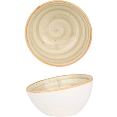 Bonna Serveerschaal - Aura Terrain - Porselein - 8 cm (60cc) - set van 2