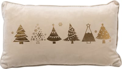 TREES - kussenhoes 30x50 cm - kerst - Whisper White - wit