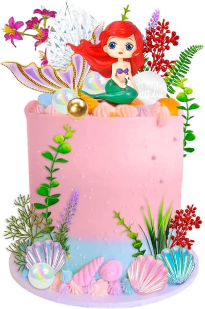 Zeemeerminnen Taartdecoratie Set - Onderwater Thema Verjaardag Decoraties