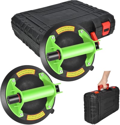 Zware Zuignappen voor Glas en Tegels | 8-Inch Vacuum Lifter met Verstelbare Handgreep | Tot 180 kg Draagvermogen | Duurzame Suction Cup Tool