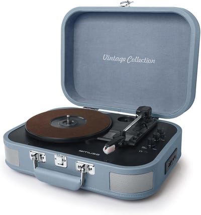 Vintage Stereo Platenspeler met Bluetooth en USB