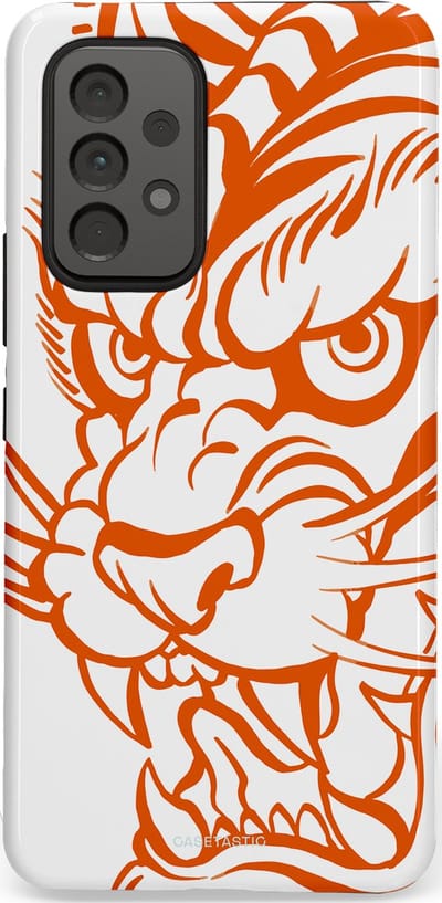 Casetastic Hoesje Geschikt voor Samsung A53 - Stijlvolle Beschermende Duo-layer Case - Wilde lijnen