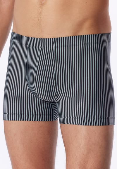 Korte short met strepen, jade - Pure Micro 4