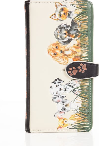 Shagwear Pasjeshouder - Portemonnee Dames - Portefeuille Dames - Kunstleer - Puppy Love (009454Z)