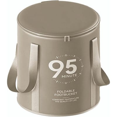 Seau pliable de voyage facile à tenir pour tremper les pieds Baignoire pour les pieds Sac de bain isotherme Bassine de voyage pour la maison Fournitures de spa pour la salle de bain