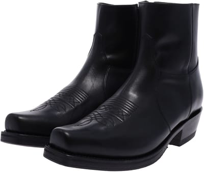 Sendra 7826 58 MICK heren enkellaars van leer zwart - 48 EU