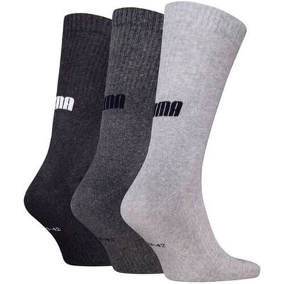 Puma Sportsokken Cushioned New Generation - 3 paar Crew sokken - Grey Melange - Maat 39/42