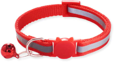 BTH Halsband kat - Katten Halsband - Rood - 18-32 cm - Veiligheidssluiting - Kattenbandje - Kattenriem - Kitten