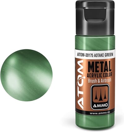 AMMO by Mig Jimenez Hobbyverf Acrylverf - MIG 20175 ATOM - Metallic Aotake Green - Acryl - 20ml Verf flesje - 20 ml