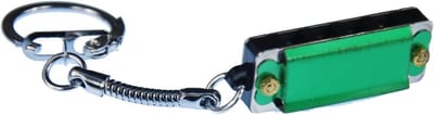 Mini Harmonica Sleutelhanger - Speelbare Mondharmonica - Muziek Maken - 8 Tonen Geluid - 38mm Hanger - Groen
