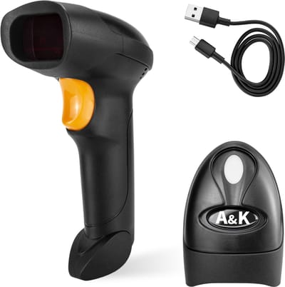 A&K - Barcode scanner WD-2D - snel & nauwkeurig - voor voorraadbeheer & ledenregistratie