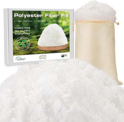 Premium 1kg Polyester Vulling - Oeko-Tex Gecertificeerd voor Kussens, Knuffeldieren en Decoraties