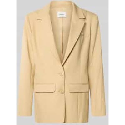 regular fit blazer met viscose model 'stacy'