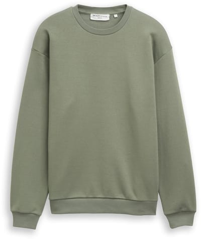 Tom Tailor Denim - Basic sweatshirt - Maat M - dusty mid olive
