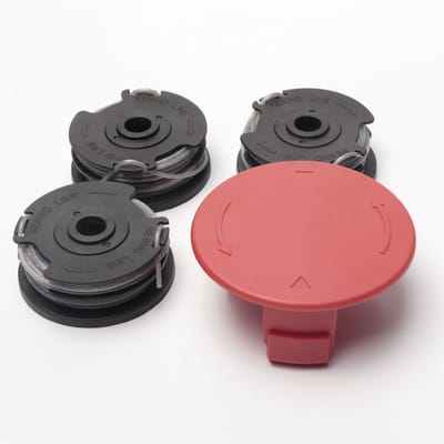 Draadspoelen Geschikt voor Bosch Trimmer - F016800351 - ART 24, 27, 30 en 30-36 LI - 6 m - Ø 1.60 mm - 3 Stuks - Reserve Spoel-Gratis deksel