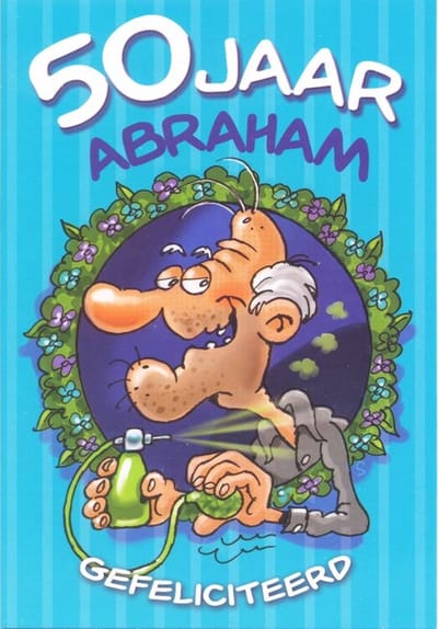Wenskaart 50 jaar Abraham Gefeliciteerd - Gratis verzonden - D4393/200