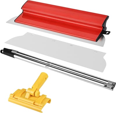 Set van Spatels 40 cm, Roestvrijstalen Bladen, Z-handvatten en 1,2 m Verlenging voor Stucwerk, Decoratie en Grote Werkruimtes, Ideaal voor Klussen en Verbouwingen