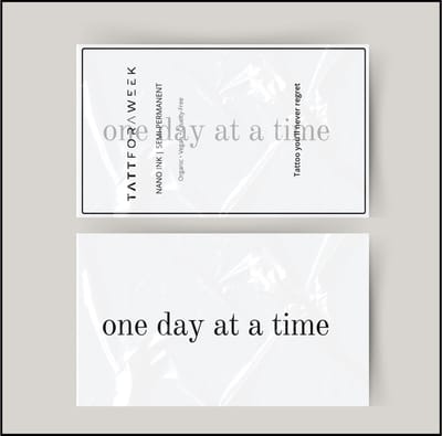Tijdelijke tattoo one day at a time | Neptattoo volwassenen | Tijdelijke tattoo voor volwassenen | Temporary tattoo | Plaktattoos voor volwassenen | Neptattoos | Probeer zorgeloos een tattoo | tattforaweek
