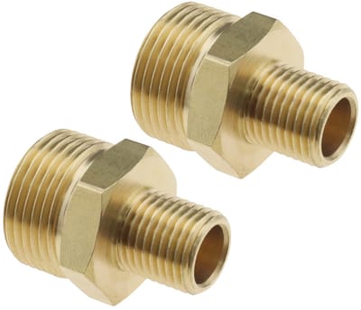 Dailygoods - Hogedrukreiniger Adapter M22 x 1,5 naar G1/4 Inch Messing Koppeling