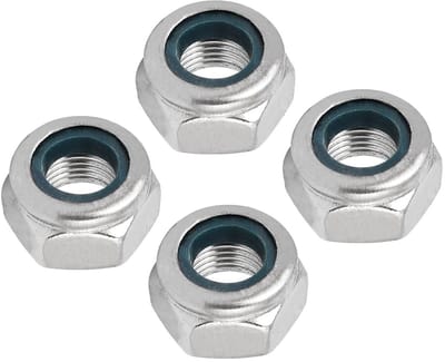 Hexagonale Lock Nuts 1mm x 4 Stuks van 304 RVS voor Pijpfittingen en Motoren - Duurzaam en Corrosiebestendig