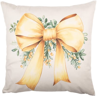 Clayre & Eef Kussenhoes 45x45 cm Beige Polyester