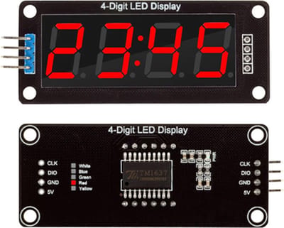 0,56 inch TM1637 zeven segmenten display module Rood geschikt voor Arduino