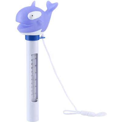 Thermomètre flottant mignon et petit pour piscine, eau de bain, spa, bain à remous white