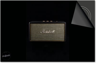 Inductie beschermer 60x60 - afdekplaat inductie mat - Dietrix Kookplaat beschermer - Exclusief - Black en Gold - Vintage Radio