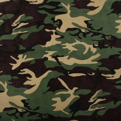 Haarsoires Haarband Bandana Zakdoek 55cm – Camouflage Patroon – Groen - Multifunctioneel Accessoire voor Haar, Festivals en Mode - One Size & Unisex