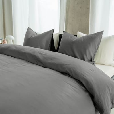 Kayori Emma Dekbedovertrek Katoensatijn - 240x200-220 +2 slopen - Lits-jumeaux - Denim