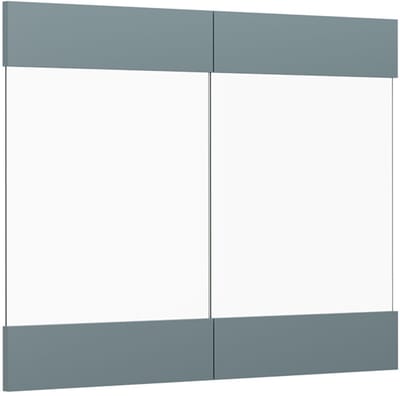 Vicco R-Line Keukenfront – 79.2 x 59 cm meubelfront voor de glazen hangkast Blauw-grijs