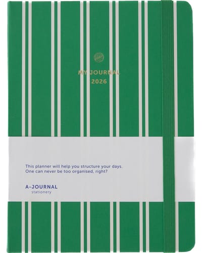 My Journal - Agenda 2026 - A5 - 1 week op 2 pagina's - Groen