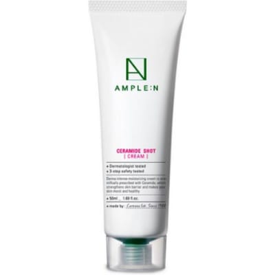 AMPLE:Crème Shot Barrière Céramide N 50ml – Crème Visage Hydratante Intensive pour Peaux Sèches et Sensibles white