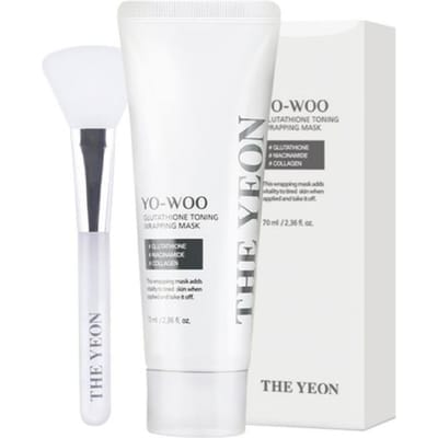 THE YEON Masque Enveloppant Lifting Éclat au Glutathion et Collagène de Renard 70ml white