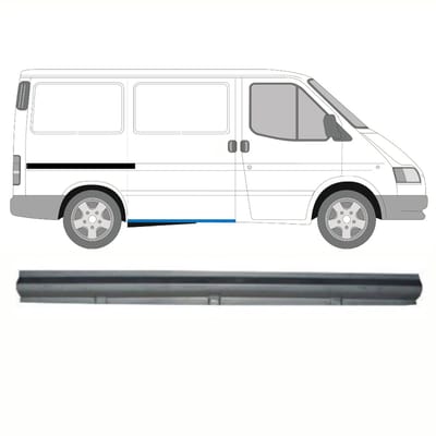 Schuifdeur dorpel reparatiepanel voor Ford Transit 1986-2000 / Rechts