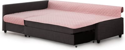Belmarti Frilena slaapbankbeschermer 180 cm - roze - links