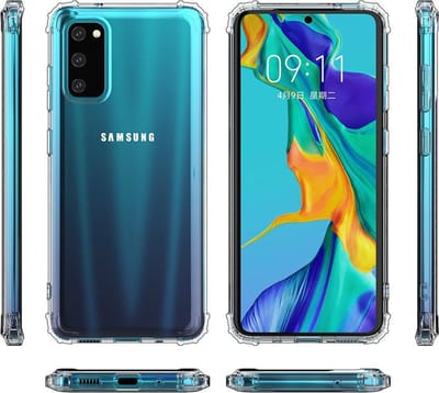 Bestcases Schokbestendig Telefoonhoesje Geschikt voor Samsung Galaxy S20 - Transparant