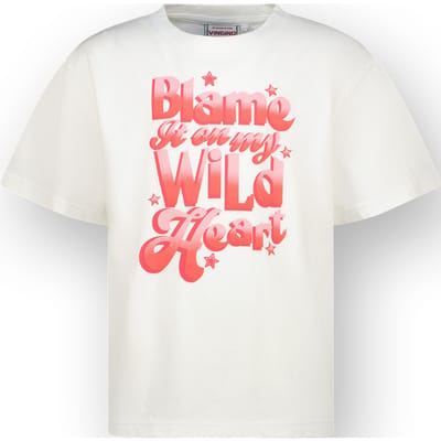 Vingino Girls Hannemiek T-shirt Real White Maat: 10 | T-Shirts Outlet | Unisex | Wit