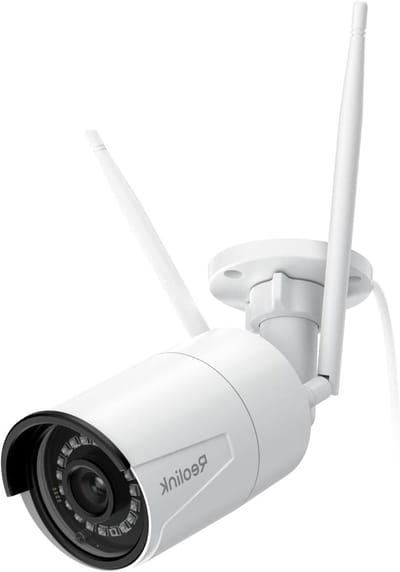IP Beveiligingscamera - Buitencamera WiFi - Huis Beveiligen - 5 Megapixel Resolutie - 30 m Bereik - Wit