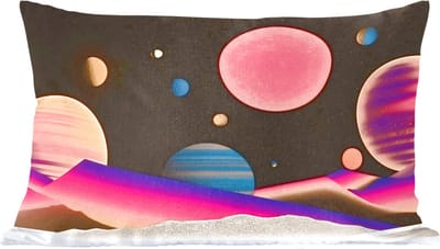 Sierkussens - Kussentjes Woonkamer - 60x40 cm - Hemel - Planeten - Felgekleurd