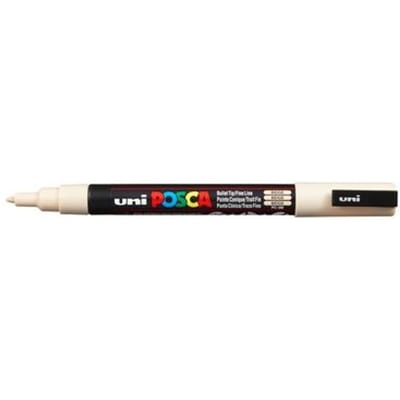 Posca marker met conische punt schrijfdikte fijn beige