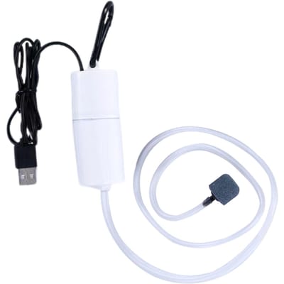 Aquarium Luchtpomp Huishoudelijke Stille Mini USB Zuurstofpomp Buiten Vissen Aquarium Pompen Roze wit