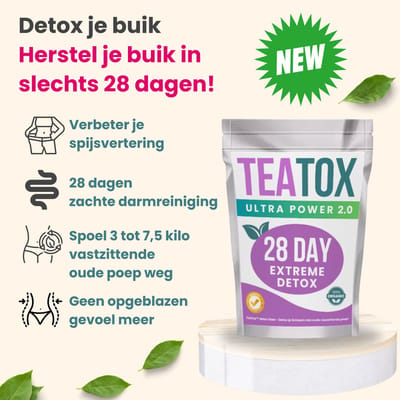 Teatox™ detox thee - voor schone darmen en snellere stofwisseling