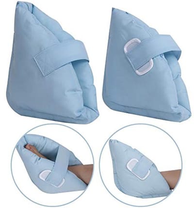 SPHProducts - Enkelsteun - Hielkussen - Anti-decubitus - Lichtblauw - Hielbeschermer - Comfortabel en ondersteunend - Geschikt voor ouderen - Lichtblauw