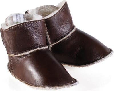 Woolwarmers Kindersloffen - Bruin - Maat 19/20