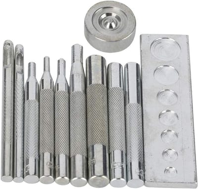 Rivet Set voor Snap Buckles en Button Tools - Professionele Installatie van Leer met Handpers en Pliers
