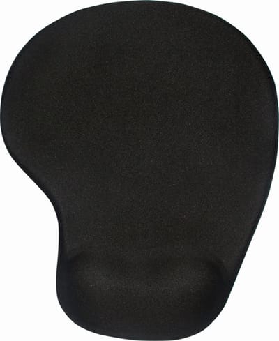 Ergonomische muismat - Polssteun - Zwart - 225 x 195mm - Gel - Anti-RSI - Muismatten