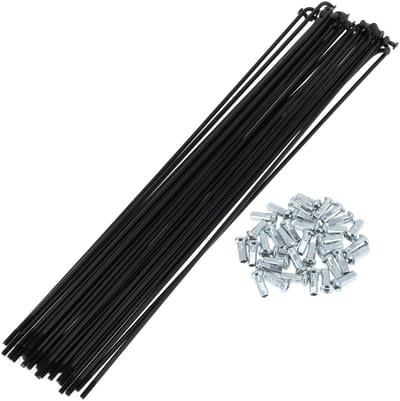 Dailygoods- Spaken 12G 270mm - Fiets Spaken - Koolstofstaal - Spaak Tepels - Duurzaam - Verbeterde Laadcapaciteit - Fietsspaken