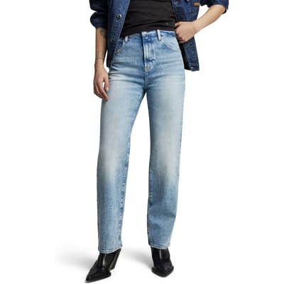 G-Star Viktoria High Straight Vintage Olympic Blue Taglia: W26L30 | Jeans straight fit Outlet | Donna | Blu